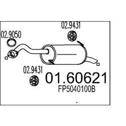 Koncový tlmič výfuku MTS 01.60621