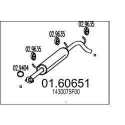 Koncový tlmič výfuku MTS 01.60651