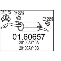 Koncový tlmič výfuku MTS 01.60657
