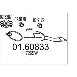 Koncový tlmič výfuku MTS 01.60833
