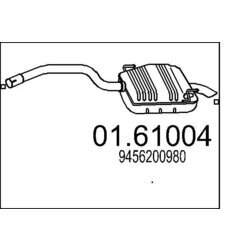 Koncový tlmič výfuku MTS 01.61004
