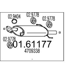 Koncový tlmič výfuku MTS 01.61177