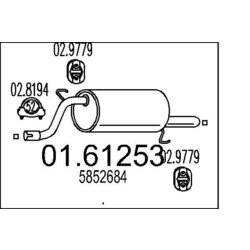 Koncový tlmič výfuku MTS 01.61253
