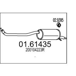 Koncový tlmič výfuku MTS 01.61435