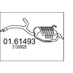 Koncový tlmič výfuku MTS 01.61493