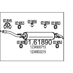 Koncový tlmič výfuku MTS 01.61890