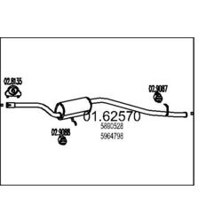 Koncový tlmič výfuku MTS 01.62570