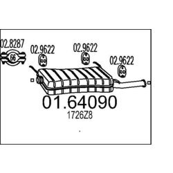 Koncový tlmič výfuku MTS 01.64090