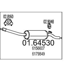 Koncový tlmič výfuku MTS 01.64530