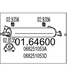 Koncový tlmič výfuku MTS 01.64600