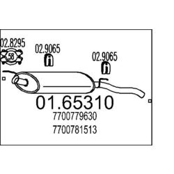 Koncový tlmič výfuku MTS 01.65310