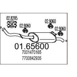 Koncový tlmič výfuku MTS 01.65600
