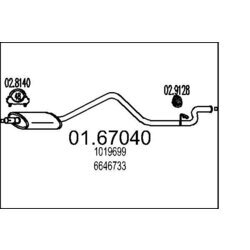 Koncový tlmič výfuku MTS 01.67040