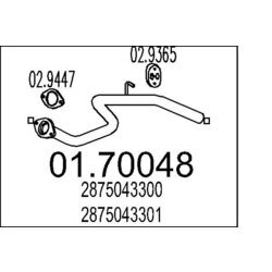 Výfukové potrubie MTS 01.70048