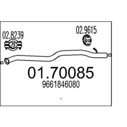 Výfukové potrubie MTS 01.70085