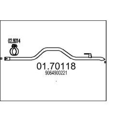 Výfukové potrubie MTS 01.70118
