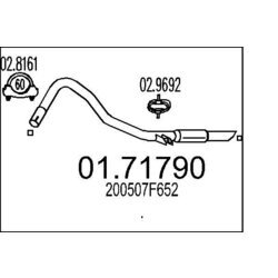 Výfukové potrubie MTS 01.71790