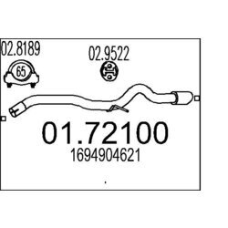 Výfukové potrubie MTS 01.72100