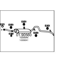 Koncový tlmič výfuku MTS 01.90560