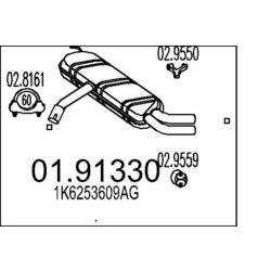 Koncový tlmič výfuku MTS 01.91330