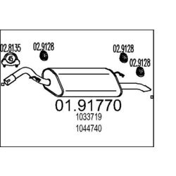 Koncový tlmič výfuku MTS 01.91770
