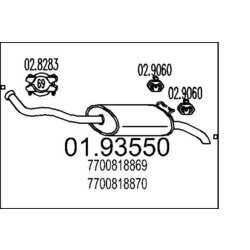 Koncový tlmič výfuku MTS 01.93550