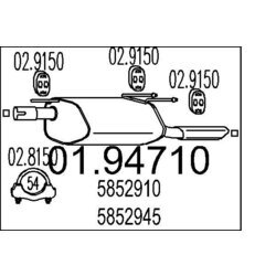 Koncový tlmič výfuku MTS 01.94710