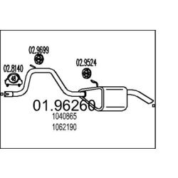 Koncový tlmič výfuku MTS 01.96260