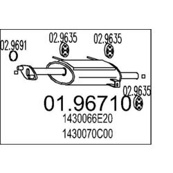 Koncový tlmič výfuku MTS 01.96710