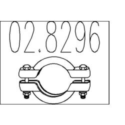 Spojka trubiek výfukového systému MTS 02.8296