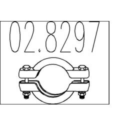 Spojka trubiek výfukového systému MTS 02.8297