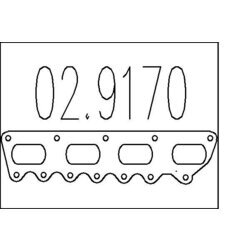 Tesnenie výfukovej trubky MTS 02.9170