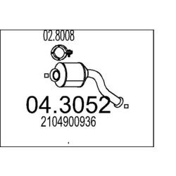 Katalyzátor MTS 04.3052