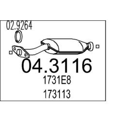 Katalyzátor MTS 04.3116