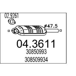 Katalyzátor MTS 04.3611