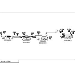 Výfukový systém MTS NISS41678A007861