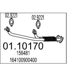 Výfukové potrubie MTS 01.10170