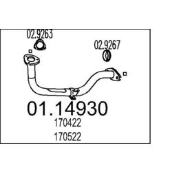 Výfukové potrubie MTS 01.14930