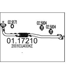 Výfukové potrubie MTS 01.17210