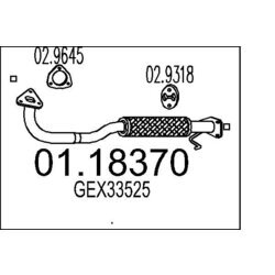 Výfukové potrubie MTS 01.18370