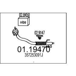 Výfukové potrubie MTS 01.19470