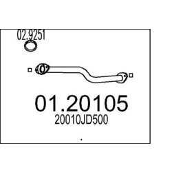 Výfukové potrubie MTS 01.20105