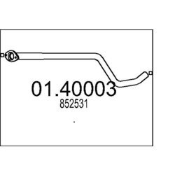 Výfukové potrubie MTS 01.40003