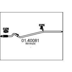 Výfukové potrubie MTS 01.40081