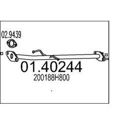 Výfukové potrubie MTS 01.40244