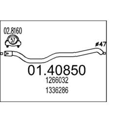 Výfukové potrubie MTS 01.40850