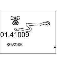 Výfukové potrubie MTS 01.41009