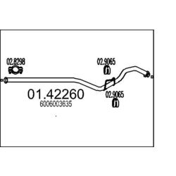 Výfukové potrubie MTS 01.42260