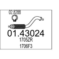 Výfukové potrubie MTS 01.43024