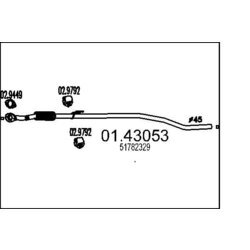 Výfukové potrubie MTS 01.43053